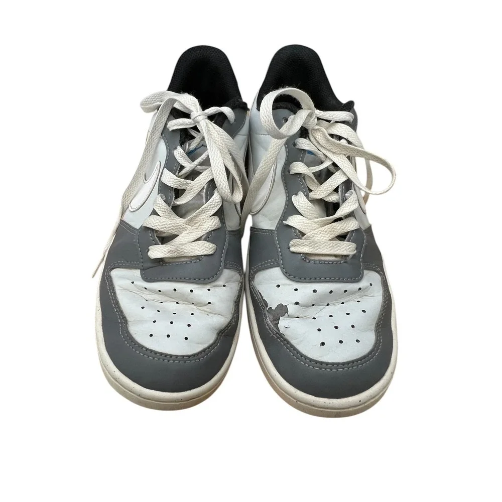 Nike Court Borough Low Recraft Grey White Blue DV5456-019 Kids 5.5Y Sneakers